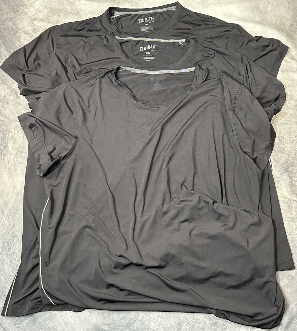 Duluth Trading Co Shirt Mens 3XL Black Armachillo Performance Lot Of 3